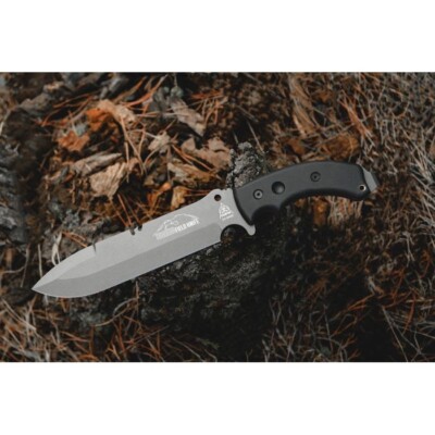 TOPS Tahoma Field Fixed Knife 7.75'' 1095HC Steel Full Tang Blade Micarta Handle