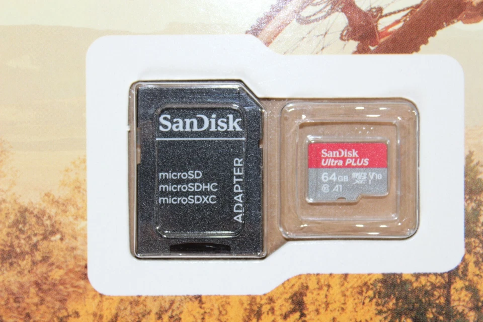 SanDisk Ultra Plus 64GB microSDXC UHS-I Card with SD Adapter (2 Pack of 64 GB) ( - Image 3 of 4