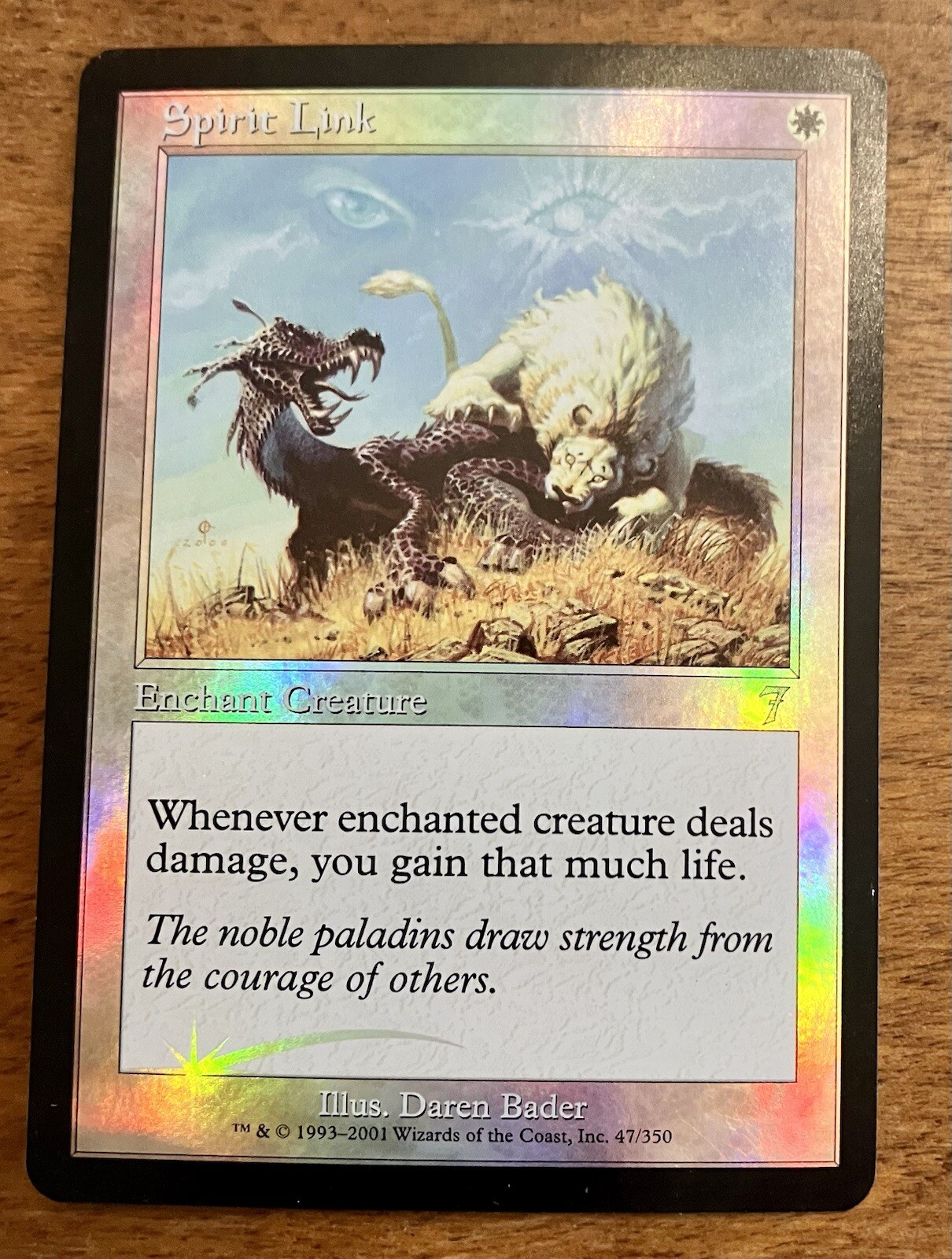 Spirit Link FOIL 7th Edition NM White Uncommon MAGIC CARD