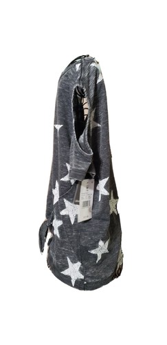 NWT Grayson Social Girls Summer Blouse Gray Medium - Picture 2 of 3