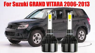 LED For GRAND VITARA 2006-2013 Headlight Kit H7 6000K White CREE Bulbs Low Beam