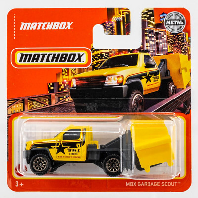 Matchbox Müllwagen – Gelb, Maßstab 1:64, In Originalverpackung, Mint-Zustand