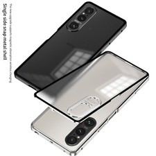 Magnetic Metal Bumper Clear Matte Acrylic Back caseFor Sony Xperia 1 Vii Vi IV V