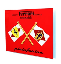 Ferrari - Pininfarina Crossed Flags  Metal Sign