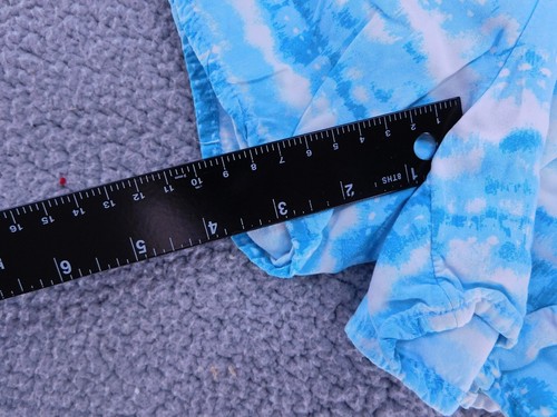Wonder Nation Girls XXL 18 Sleep Shorts Tie Dye Aqua White Elastic Drawstring - Picture 4 of 6