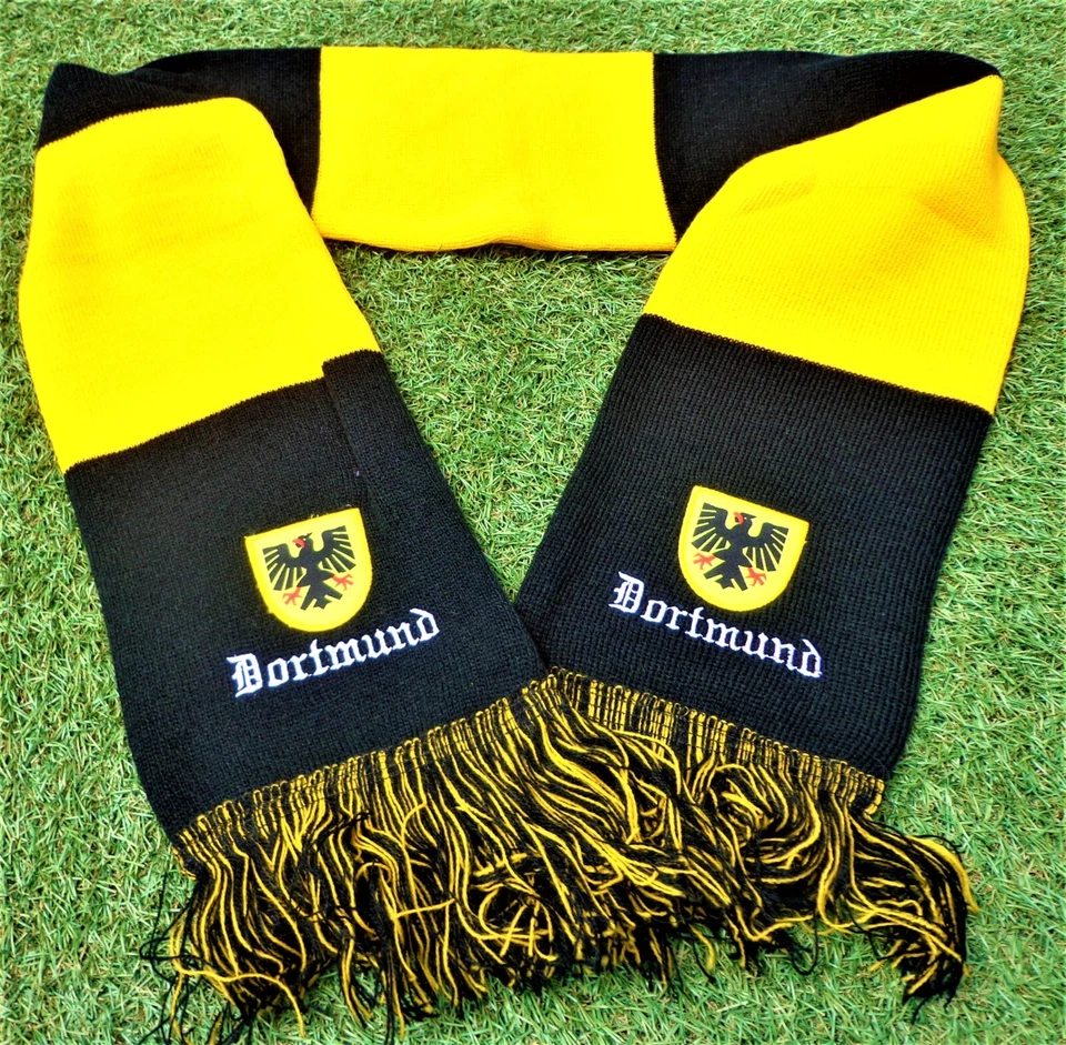 Dortmund Schal "Balkenschal gelb-schwarz" DO Fan + 150x15 cm + 100% Acryl + NEU