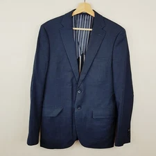 POLITIX Mens Size S Petrol Windsor Slim Stretch Tailored Blazer Jacket RRP$349