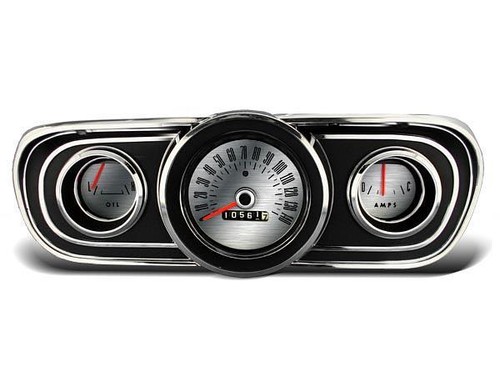 Brushed Silver Gauge Face Color Change for Style 1 - Addon (S1-49) - 第 1/1 張圖片