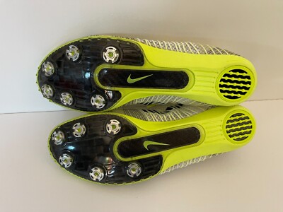Nike Zoom Victory Elite Unisex Track Spikes White Volt 526627 107 Nike Zoom Victory Elite Unisex Track Spikes White Volt 526627 107