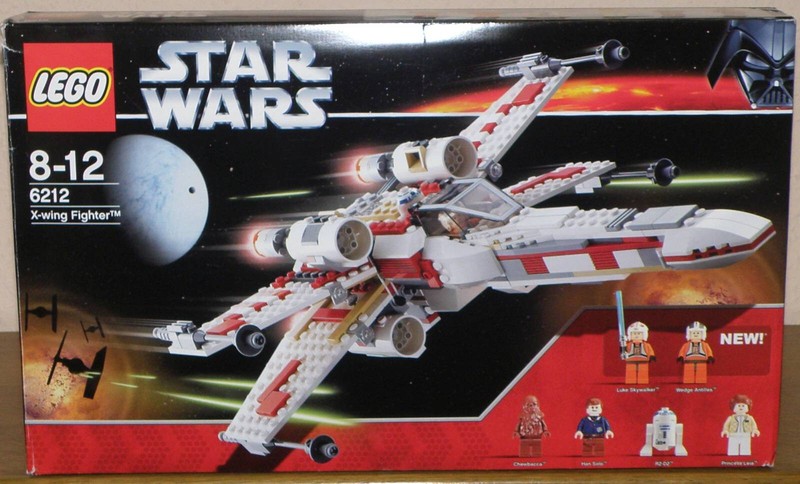 Lego Star Wars 6212 X-Wing Fighter With Figures Instructions Box 100% Complete