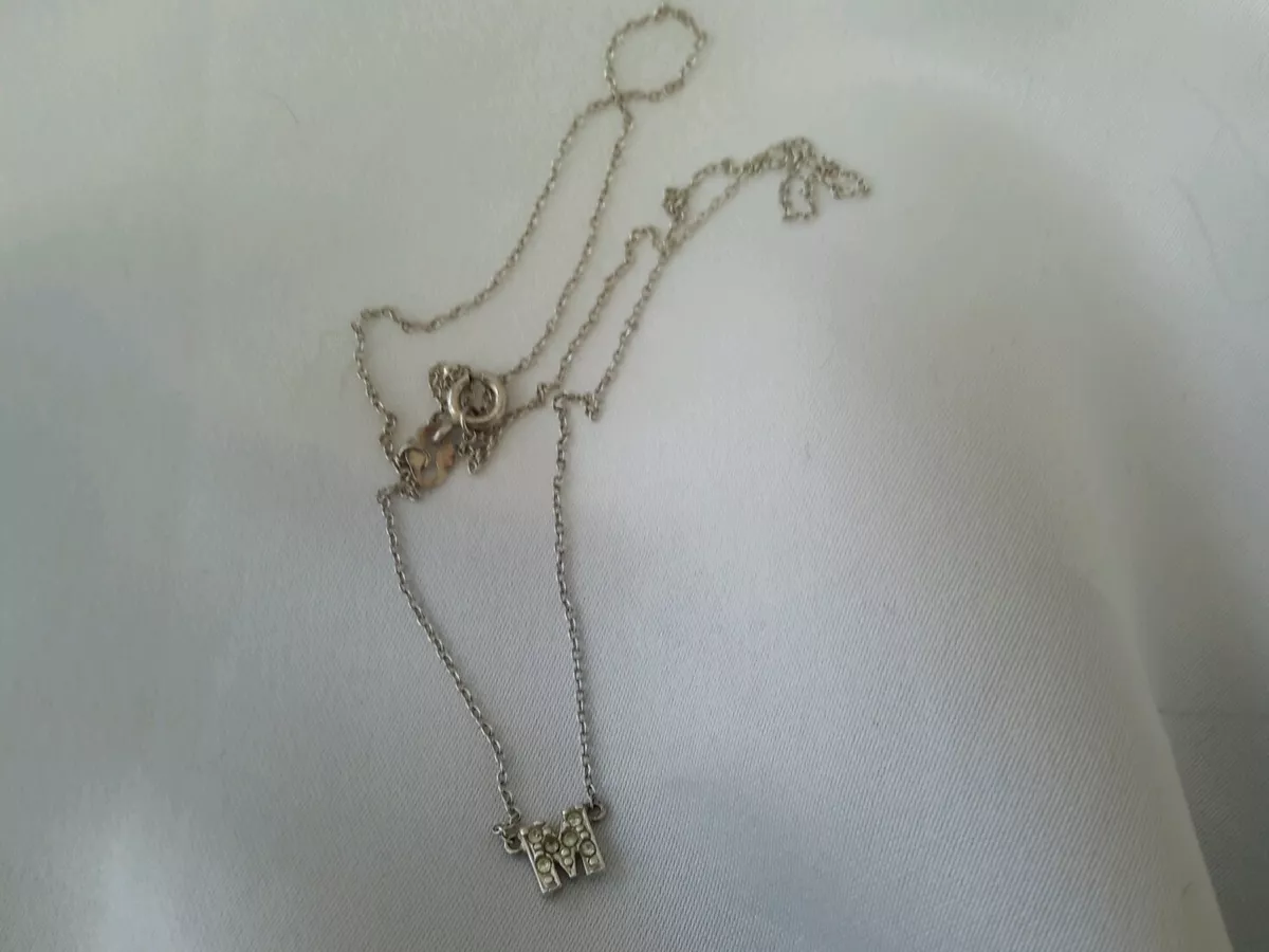 Jewelled outlet initial necklace