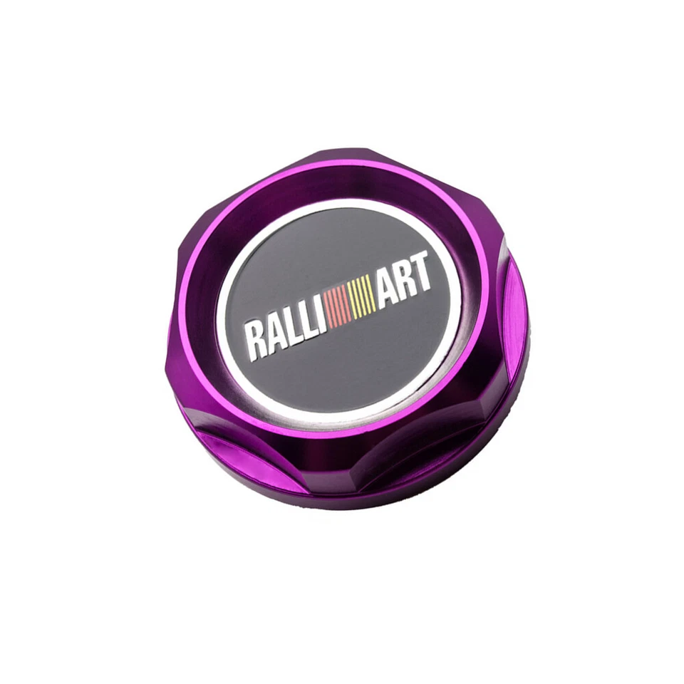 Chrome Ralli Art Alloy Metal Car Oil Filler Cap Racing Engine Tank Sump Cover - Image 3 of 4