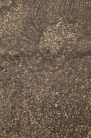 f-410 antique silk brocade kimono fabric - metallic wave- 13" x 48"