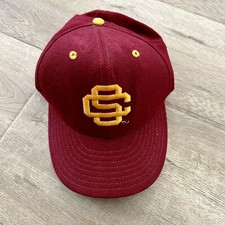 Vintage USC Trojans New Era 5950 Pro Model 100% Wool 7 1/8 Hat Cap made in USA