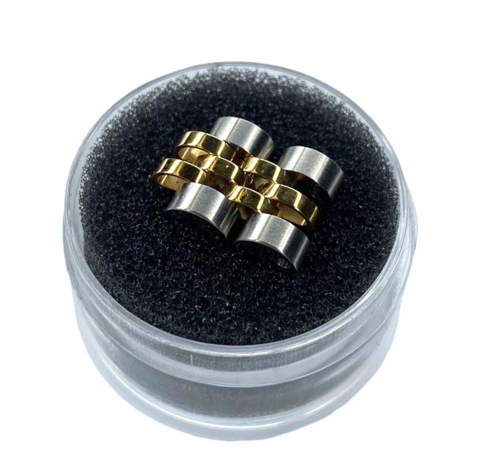 ROLEX GENUÍNO S AÇO E OURO 2 PEÇAS ELOS JUBILEU PARA RELÓGIO LADY DATEJUST 26mm - Imagem 2 de 4