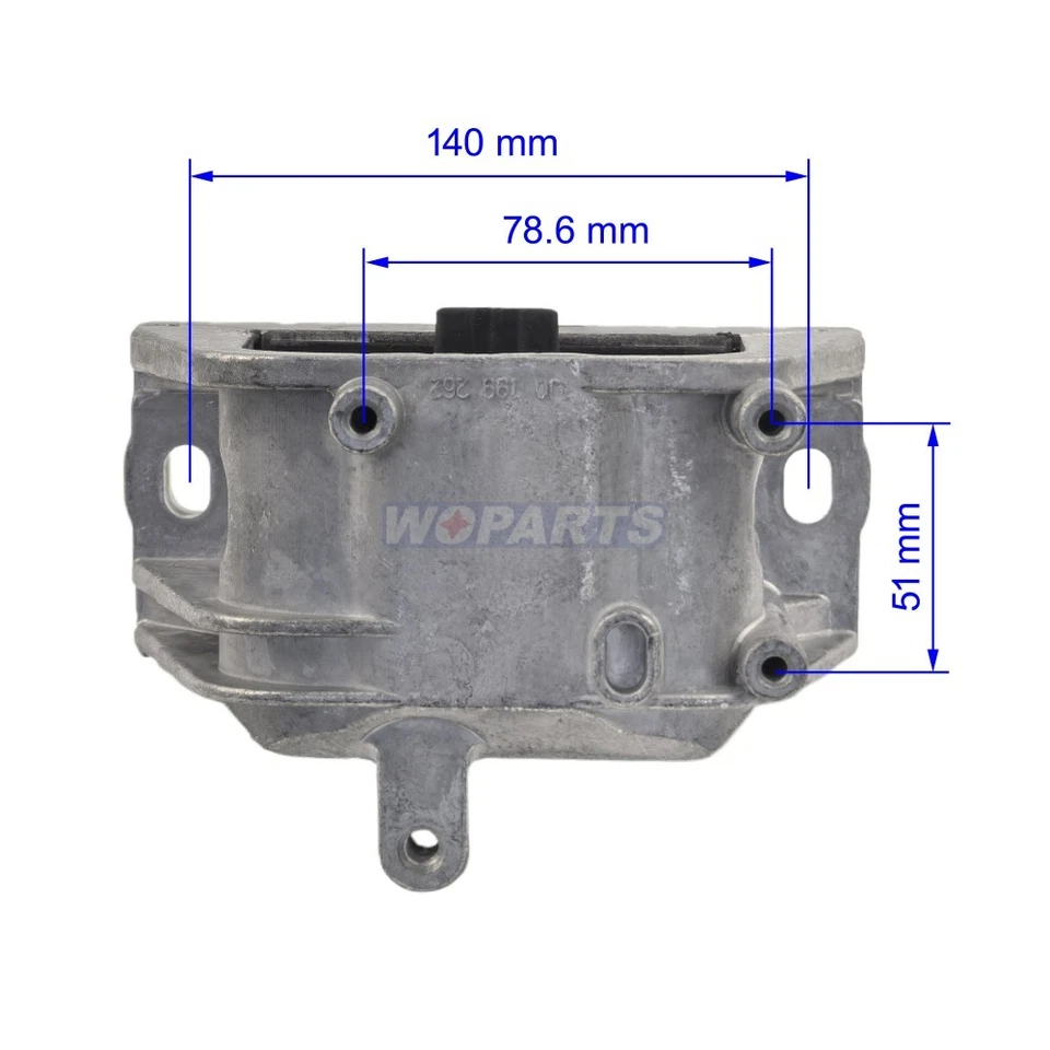 Juego de montaje de motor y transmisión apto para Volkswagen Rabbit, Passat 2,0 L, 2,5 L 2006-2019 Foto 4 de 4