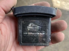 N64 Black Pelican Expansion Ram Pak Memory Pack For Nintendo 64 Good Shape