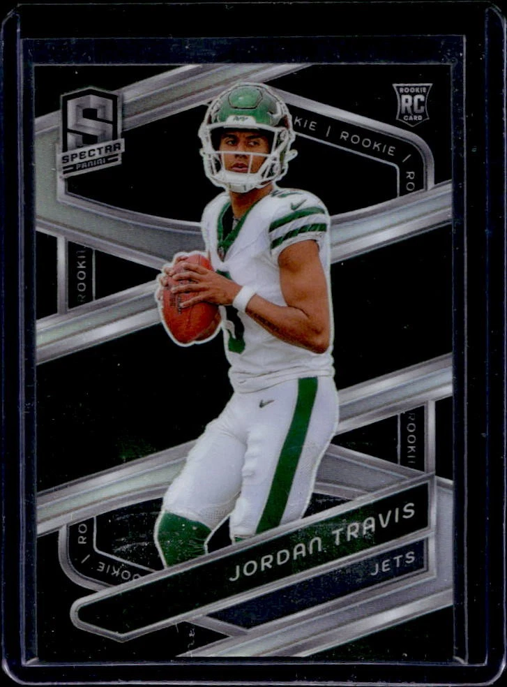 2024 Spectra Jordan Travis Rookies RC Silver #154 Jets