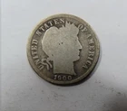 USA Barber 90% Silver One Dime 1900 S San Francisco SCARCE