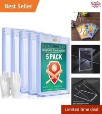 Clear Acrylic Magnetic Card Holders - 35PT Sleeves for MTG & Sports Collectibles