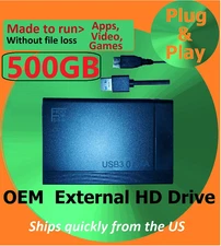500GB Portable External USB 3.0 Game Drive Storage HDD For Xbox One, PS4