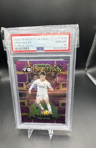 2023-24 Panini Select La Liga - Terrace Arda Guler #70 Purple Mojo Prizm