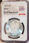 * 1879 S * NGC MS65 BLAZING ICY WHITE GEM! GORGEOUS PQ MORGAN SILVER DOLLAR #003