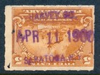 99c Start! US Revenue Stamp Battleship RB31 G.F. HARVEY CO. 1900 cancel — photo 1