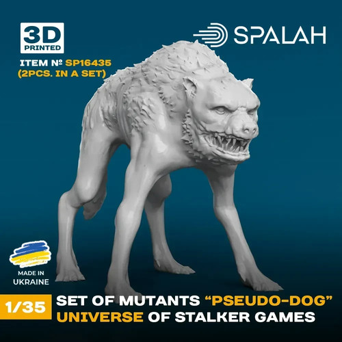 Figures Mutant Pseudodog universe STALKER 2pcs Scale Figure 1:35 Spalah SP16435 - Picture 6 of 6