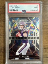2024 Panini Prizm - Prizmatic J.J. McCarthy #8 (RC) PSA 9