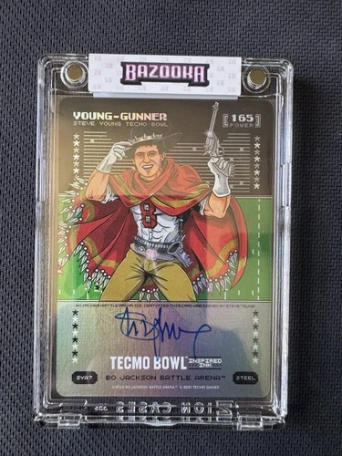 2026 Bo Jackson Battle Arena- Tecmo- Young Gunner- Steel- Inspired Ink Auto- 165