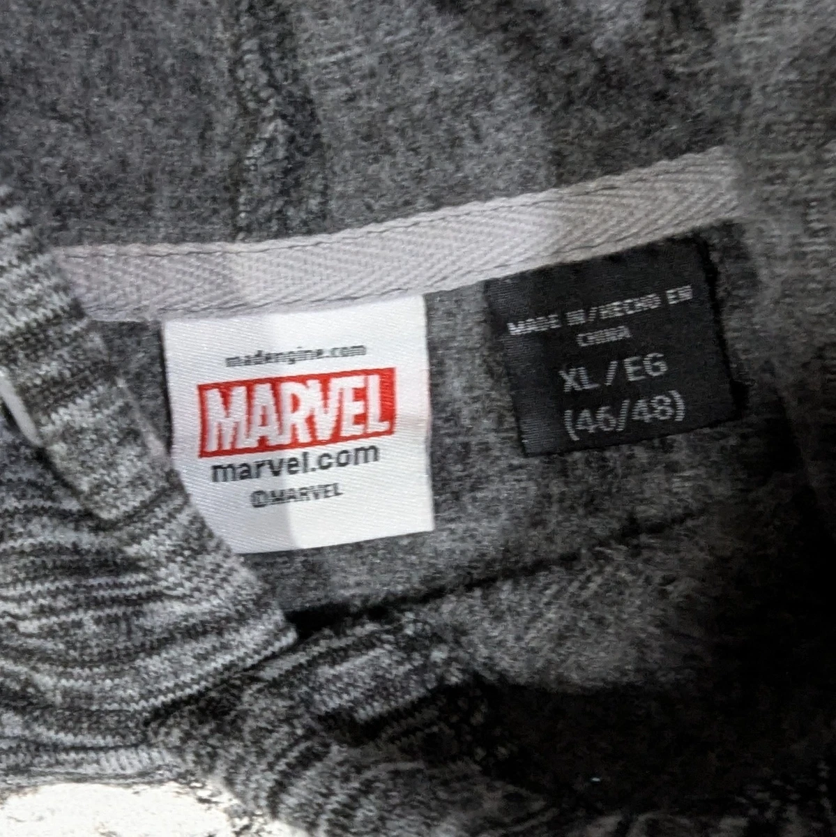 Marvel Punisher Calavera Sudadera con Capucha Para Hombres XL Gris Jaspeado Pullover Sudadera Canguro