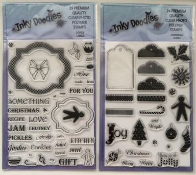Ink Doodles - Duo - Lovely Home & Christmas Etiketten - 2 Sets