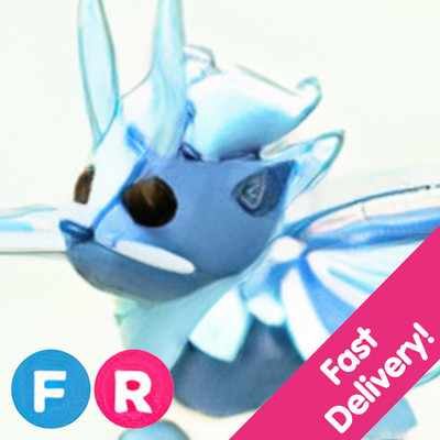 Ice Moth Dragon   Fly Ride FR   US Seller Adopt From Me Today
