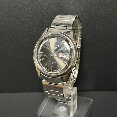 Working Item SEIKO 5 Automatic Watch 6119 8020 21 Jewel Stainless Steel Watch Se