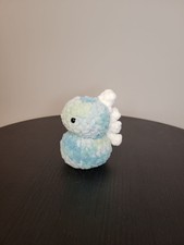 Small Blue and white Crochet Animal Plush  Handmade Cute Amigurumi Soft Toy