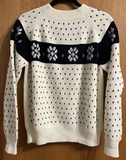 VTG Richman Brothers Beige Nordic Fair Isle Pullover Sweater Men Size L