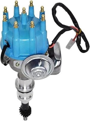 A-Team Performance Ready to Run Distributor - Blue Cap, 5.0 HO Small Block Winds