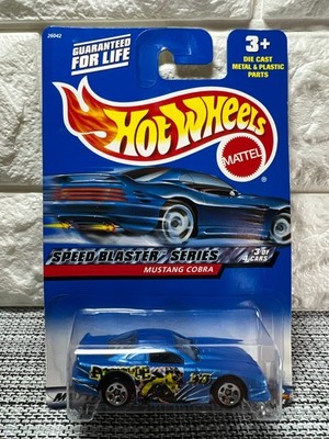 Hot Wheels Speed Blaster Series #3 of 4 Cars Mustang Cobra 2000 #039 Blue