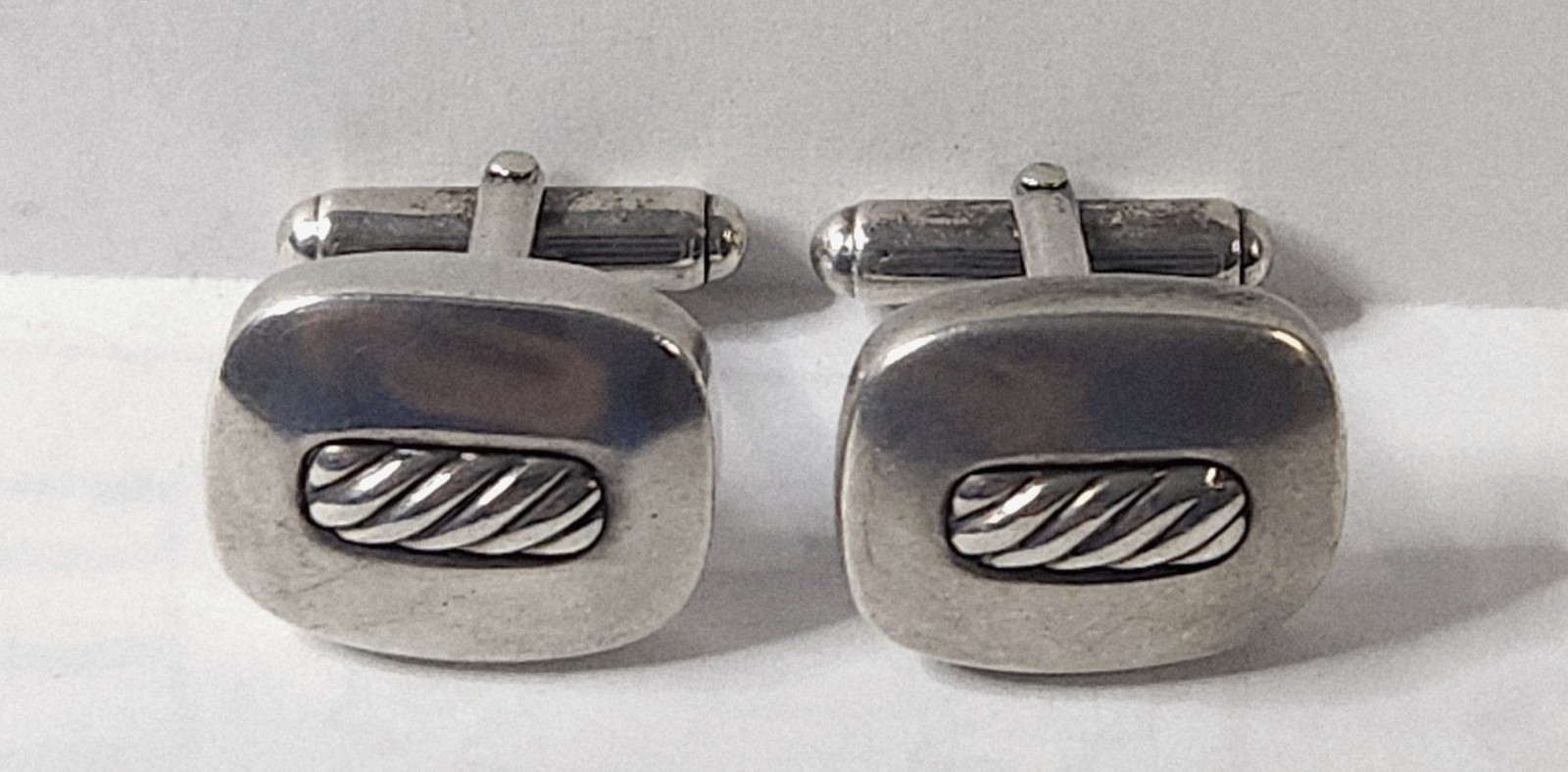 Sterling Silver David Yurman  Rectangular Cushion… - image 2