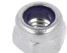 100x Nut; with protection; hexagonal; M4; 0.7...