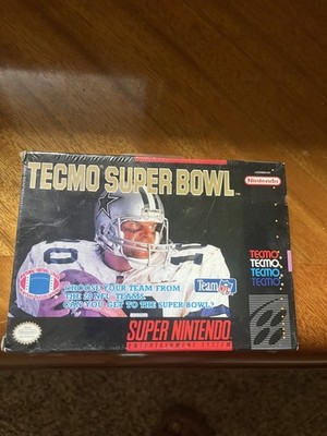 Sealed Tecmo Super Bowl   Super Nintendo SNES   Factory Sealed   Nintendo