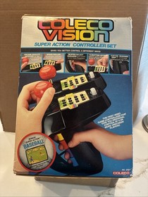 ColecoVision Super Action Controllers Vintage Joysticks tested Box Great Shape