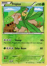 Tropius 12/108 Uncommon Roaring Skies Pokemon Reverse Holo Lightly Played