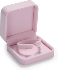 Oirlv Pink Velvet Bangle/Bracelet Gift Box Jewelry Storage Box Accessories Case
