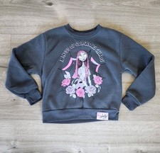 Disney Girls Youth Small 6/7 Nightmare Before Christmas Salley Fleece Sweatshirt