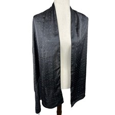 NEW Collection 18 Black Chiffon Wrap Shawl Scarf with Copper Tone Studs