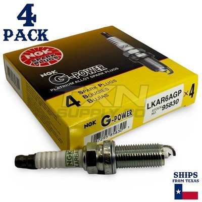 4 Pack NGK G-Power 95830 Spark Plugs LKAR6AGP