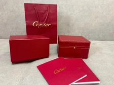 Complete set Cartier Watch Jewelry Case Box Outer Box and Shopping Bag