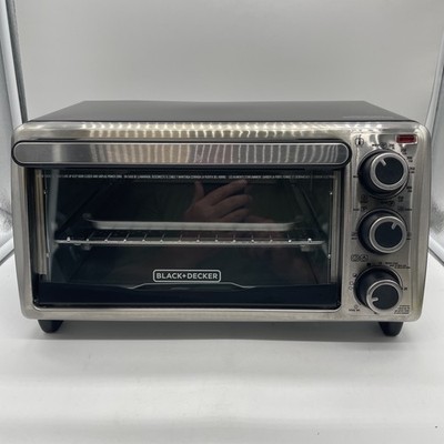 BLACK+DECKER TO1303SB 1150W 4-Slice Toaster Oven - BLACK
